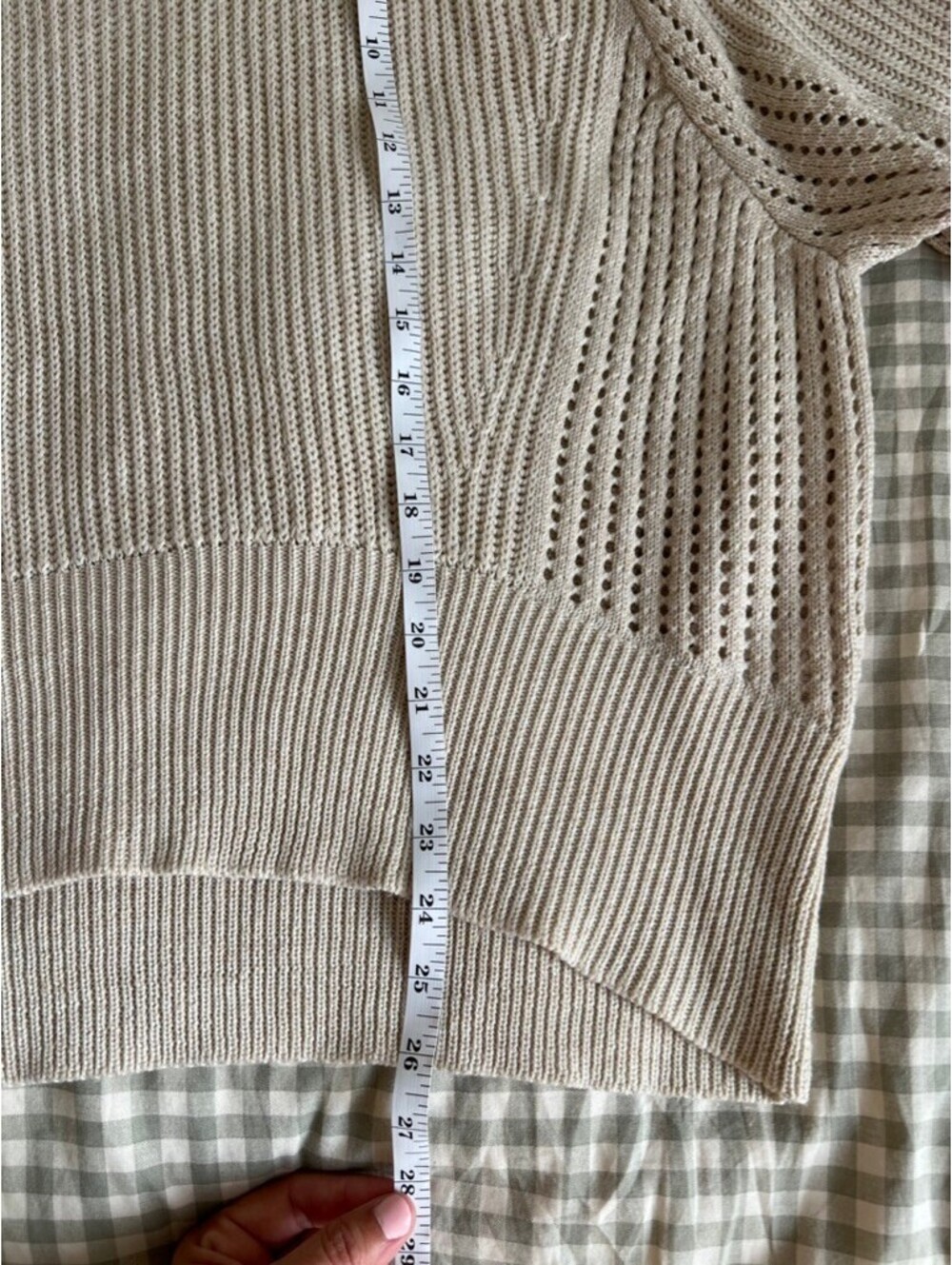 Carly Jean Los Angeles Pullover Sweater Women's Size L Cream Cozy Fall Lagenlook - Picture 6 of 6
